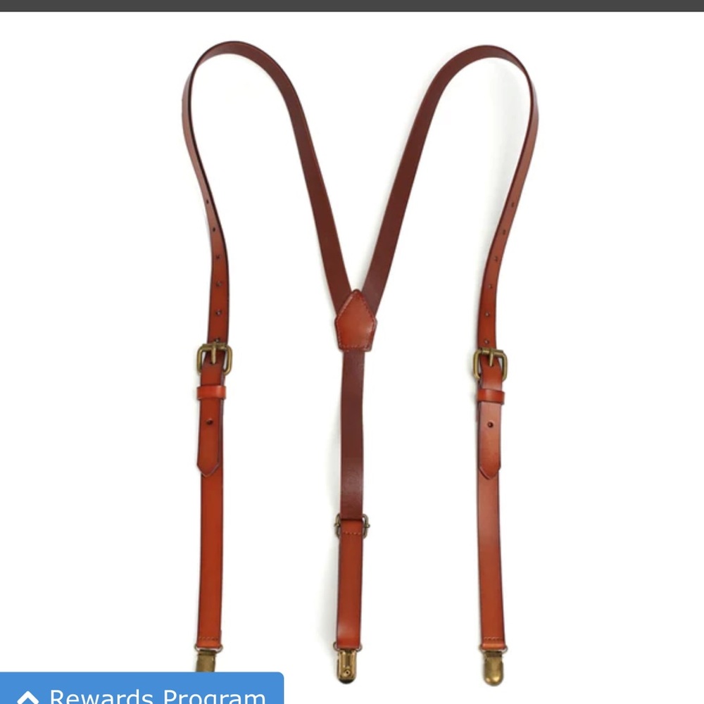 Leather suspenders